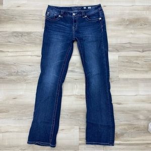 Miss Me Angel Wing signature boot cut jeans excellent condition Sz 31